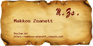 Makkos Zsanett névjegykártya