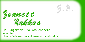 zsanett makkos business card